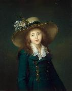 Jean-Louis Voille Portrait of Elisaveta Alexandrovna Demidov, nee Stroganov (1779-1818), here as Baronesse Stroganova oil on canvas